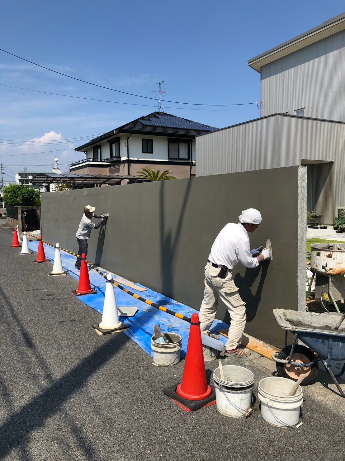 施工の様子です!