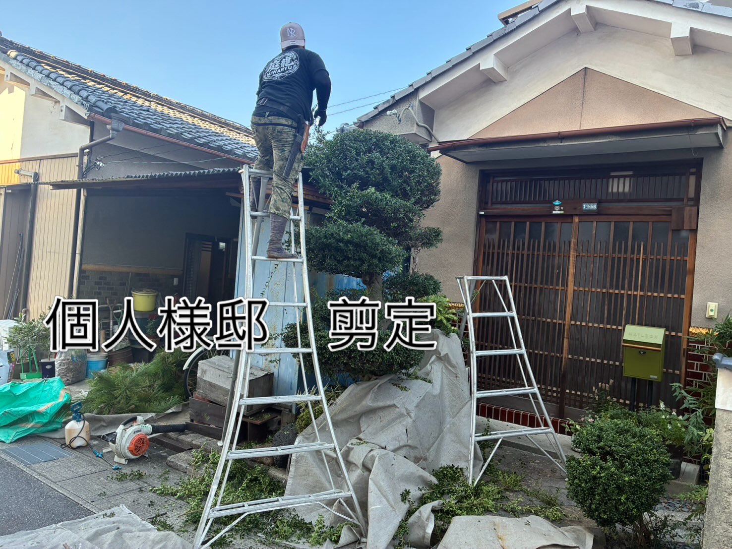 本日も植木屋さん